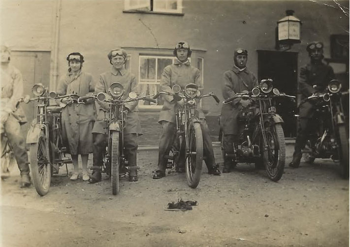 1924 Debenham, Motorcycle Gang Gang Off To Cromer