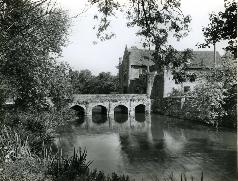 Debenham, Crows Hall - View from South West Corner of Moat