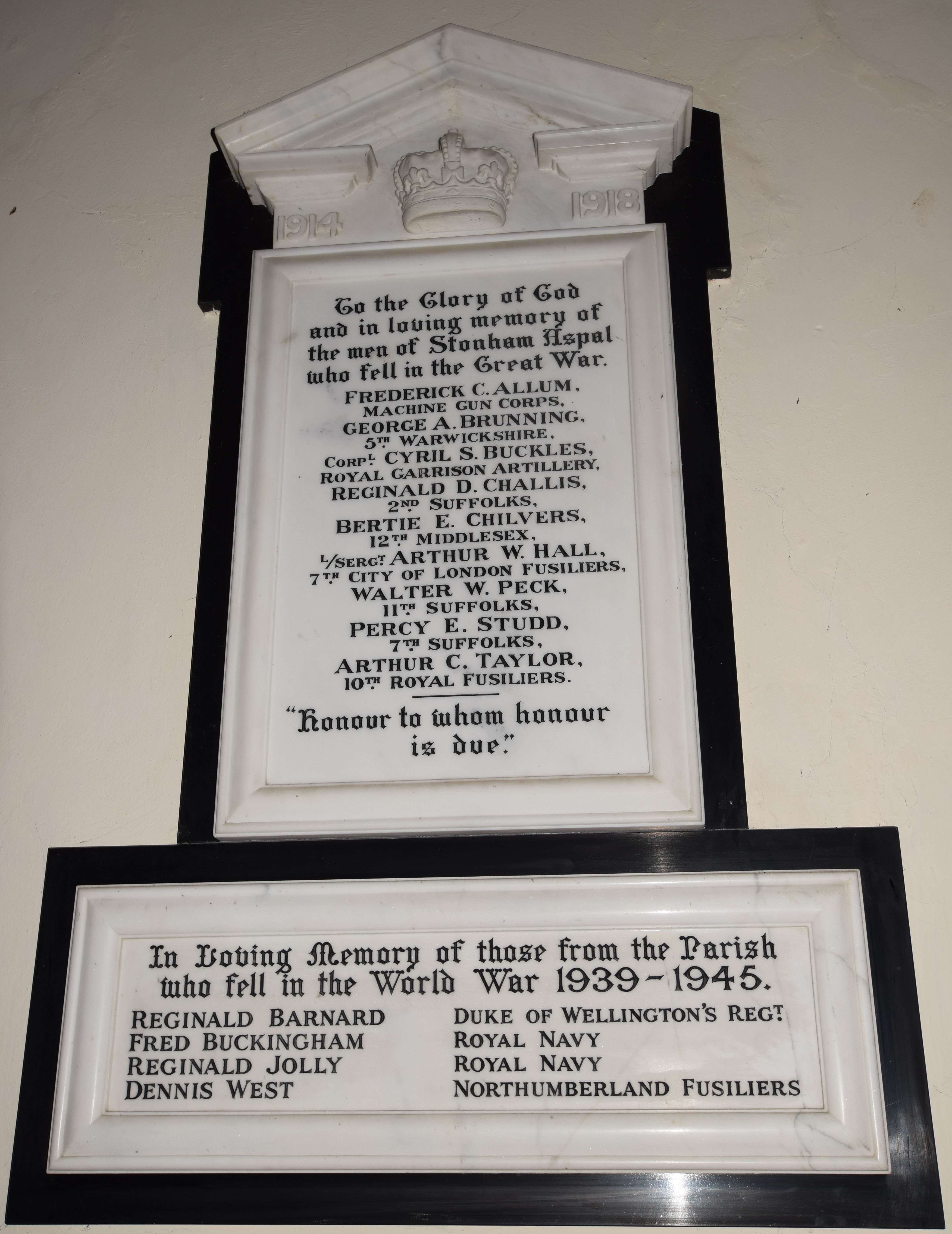 Stonham Aspal War Memorial
